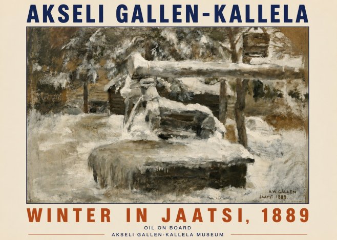 Akseli Gallen-Kallela Winter in Jaatsi, 1889 No4 - Poster