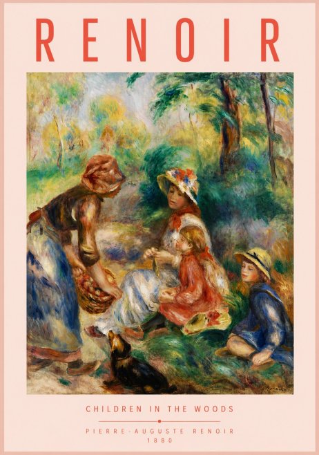 Renoir Children in the Woods No4 - Poster