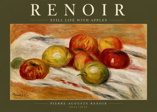 Renoir Still Life with Apples No4 - Poster
