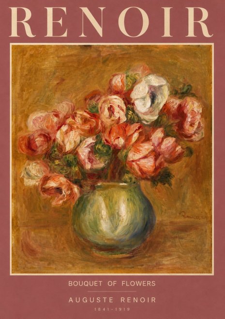 Renoir Bouquet of Flowers I No2 - Poster