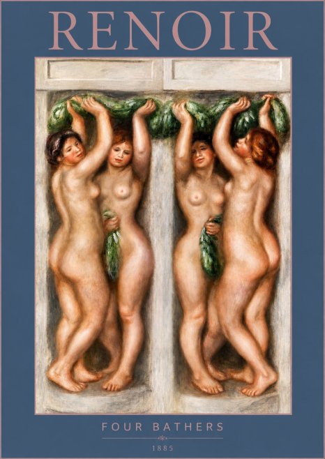 Renoir Four Bathers No3 - Poster