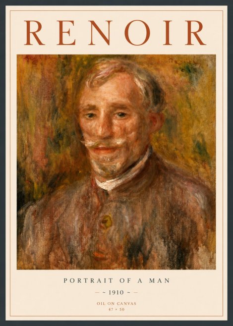 Renoir Portrait of a Man II No4 - Poster