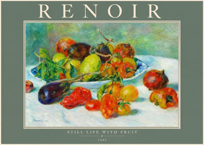 Renoir Still Life with Fruit I No2 - Poster