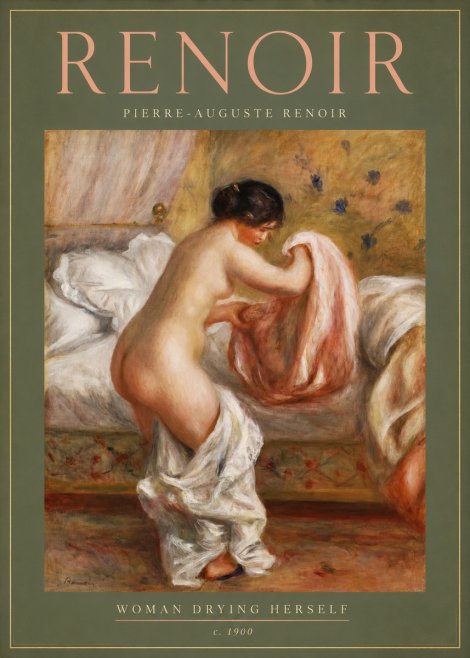 Renoir Woman Drying Herself No2 - Poster