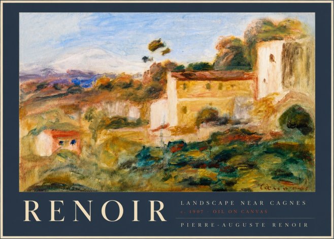 Renoir Landscape Near Cagnes II No2 - Poster