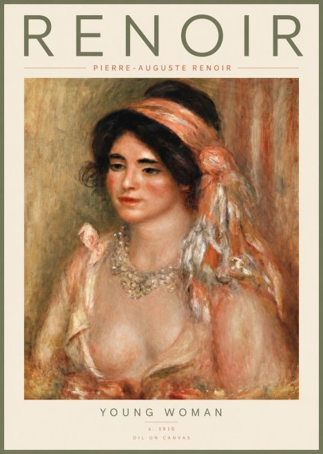 Renoir Half-length Woman No4 - Poster