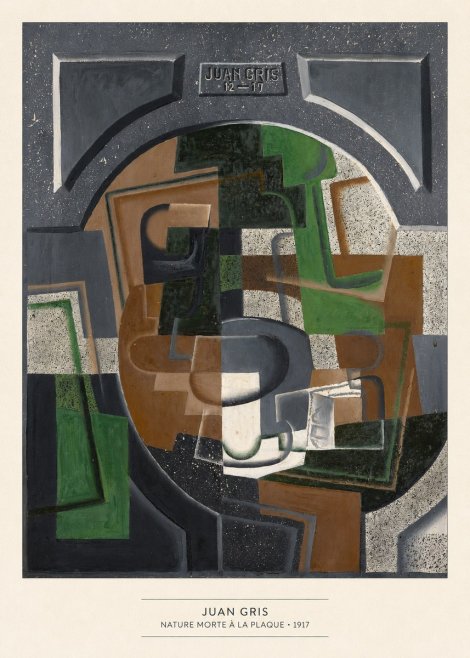 Juan Gris Nature Morte À La Plaque No6 - Poster