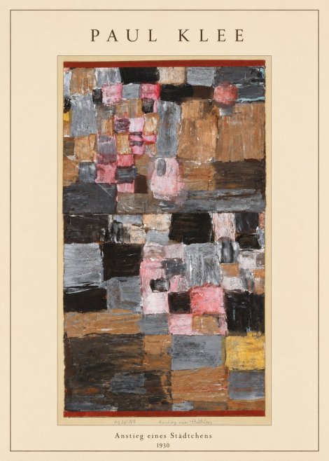 Paul Klee Anstieg Eines Städtchens No4 - Poster