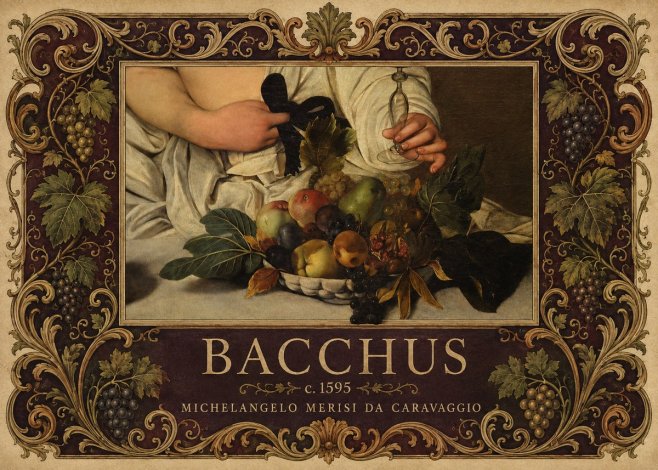 Michelangelo Merisi da Caravaggio Bacchus II No5 - Poster