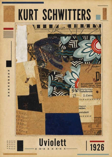 Kurt Schwitters Uviolett No1 - Poster