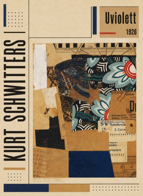 Kurt Schwitters Uviolett No6 - Poster