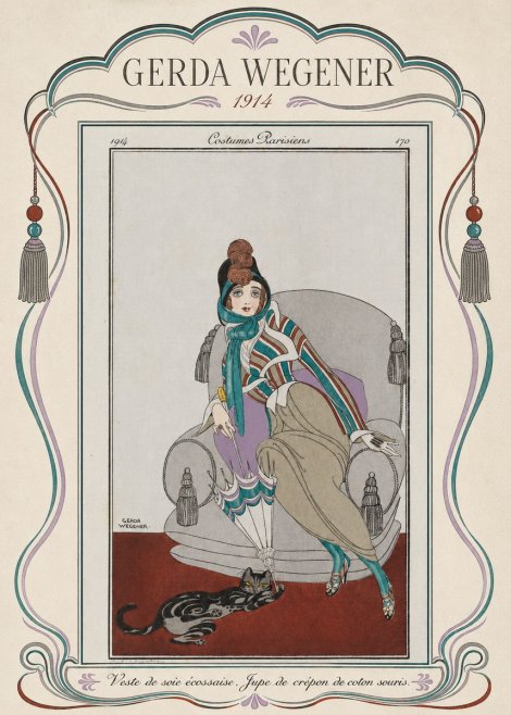 Gerda Wegener Veste De Soie Écossaise. Jupe De Crépon De Coton Souris. No4 - Poster