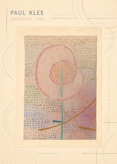 Paul Klee Aufblühend No3 - Poster