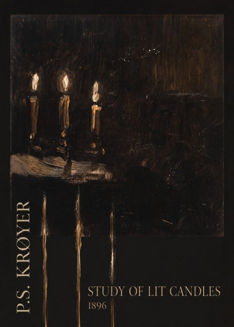 P.S. Krøyer Study of Lit Candles No3 - Poster