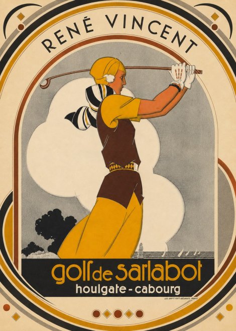 René Vincent Golf De Sarlabot No5 - Poster