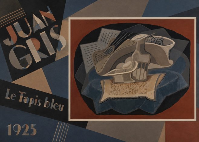 Juan Gris Le Tapis Bleu No3 - Poster