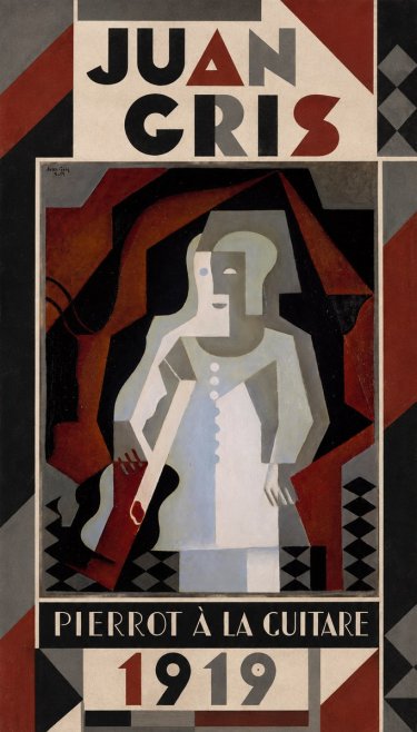 Juan Gris Pierrot À La Guitare No1 - Poster