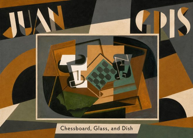 Juan Gris Chessboard, Glass, and Dish No5 - Poster