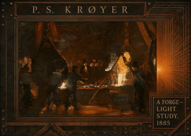 P.S. Krøyer A Forge — Light Study, 1885 No6 - Poster