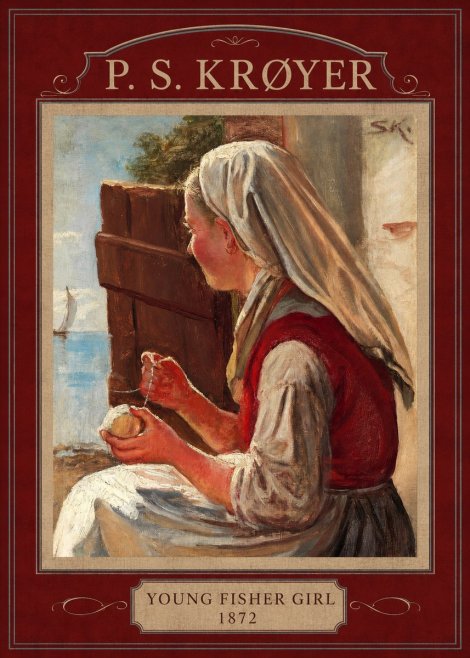 P.S. Krøyer Young Fisher Girl No4 - Poster