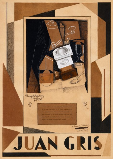Juan Gris Still Life with Coffee Grinder II No1 - Poster