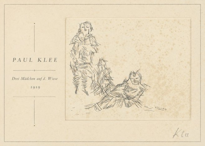 Paul Klee Drei Mädchen Auf D. Wiese No1 - Poster