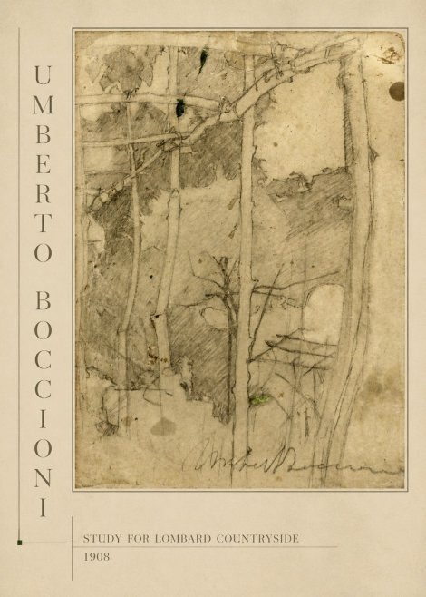 Umberto Boccioni Study for Lombard Countryside No4 - Poster