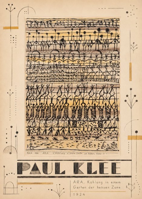 Paul Klee Ara. Kühlung in Einem Garten Der Heissen Zone No5 - Poster