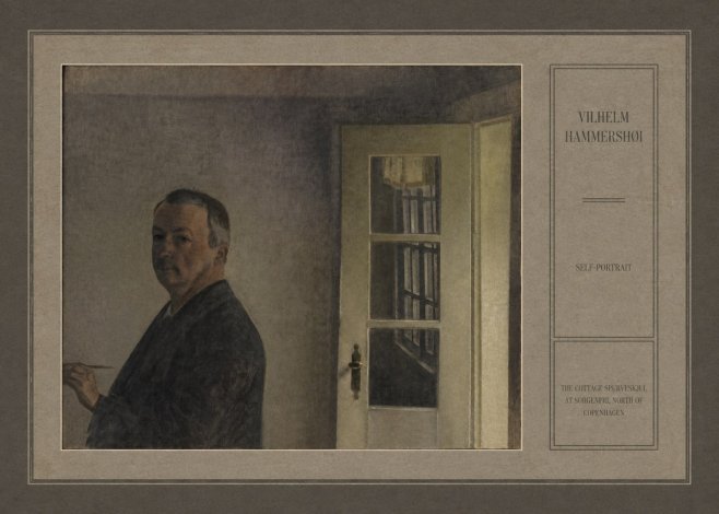Vilhelm Hammershøi Self-portrait. the Cottage Spurveskjul at Sorgenfri, North of Copenhagen No6 - Poster