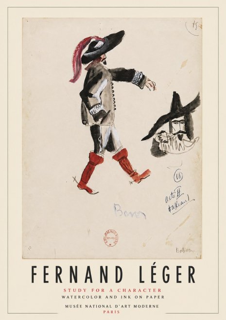 Fernand Léger Study for a Character II No5 - Poster