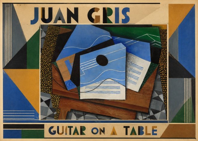 Juan Gris Guitar on a Table No1 - Poster