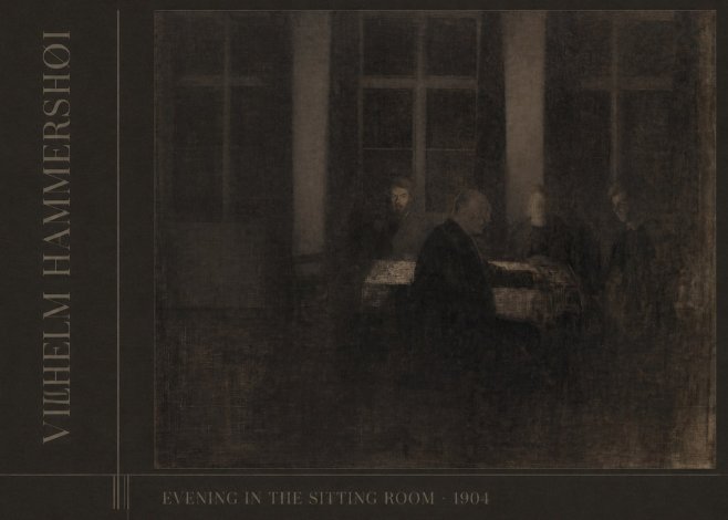 Vilhelm Hammershøi Evening in the Sitting Room No2 - Poster