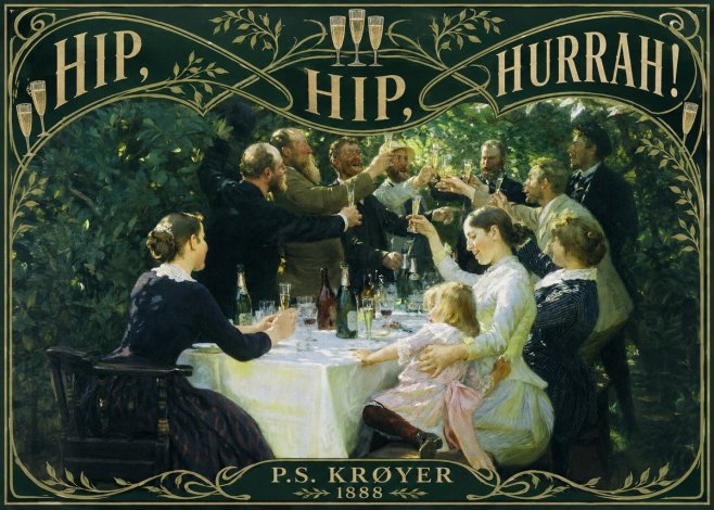 P.S. Krøyer Hip, Hip, Hurrah! No6 - Poster