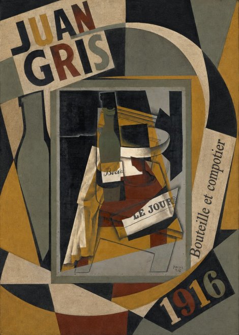 Juan Gris Bouteille Et Compotier No6 - Poster