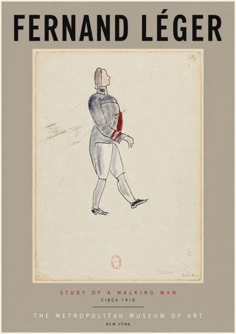 Fernand Léger Study of a Walking Man No4 - Poster
