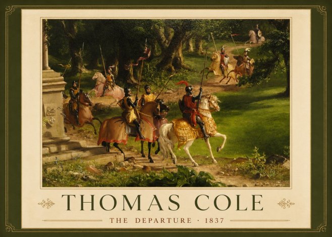 Thomas Cole The Departure III No1 - Poster