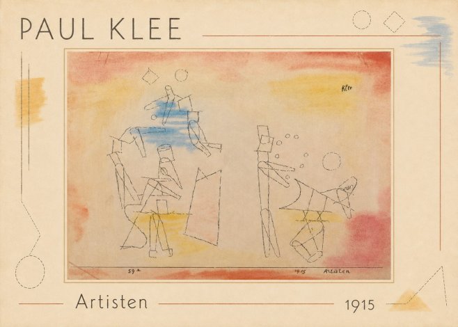 Paul Klee Artisten No1 - Poster