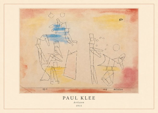 Paul Klee Artisten No4 - Poster