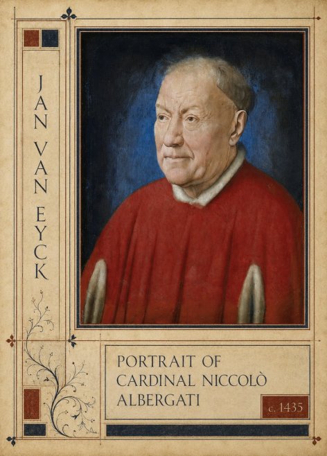 Jan van Eyck Portrait of Cardinal Niccolò Albergati No2 - Poster
