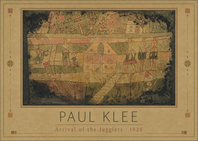 Paul Klee Arrival of the Jugglers No1 - Poster