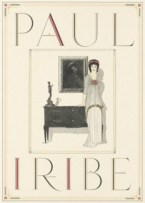 Paul Iribe Elegant Figure in Art Deco Interior No5 - Poster