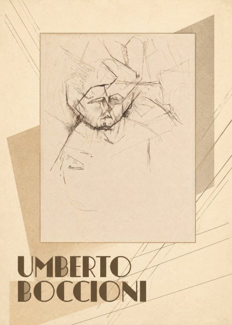 Umberto Boccioni Head Study No3 - Poster
