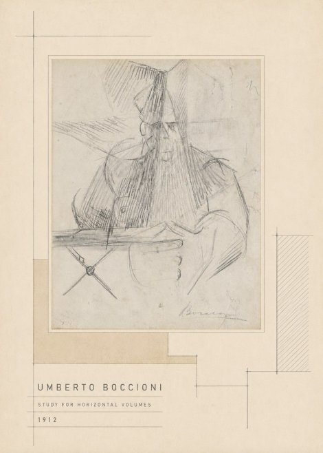 Umberto Boccioni Study for Horizontal Volumes No5 - Poster