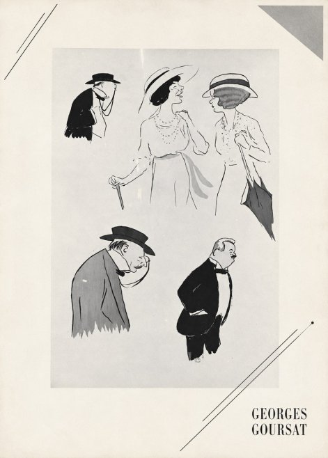 Georges Goursat Character Studies No5 - Poster