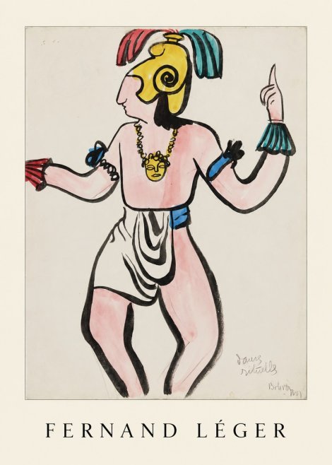 Fernand Léger Dans Rituelles No4 - Poster