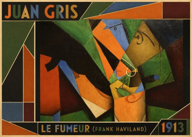 Juan Gris Le Fumeur (Frank Haviland) No1 - Poster
