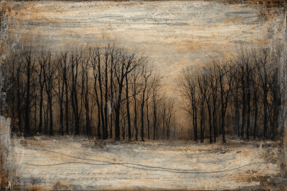 Frosted Woodland Veil