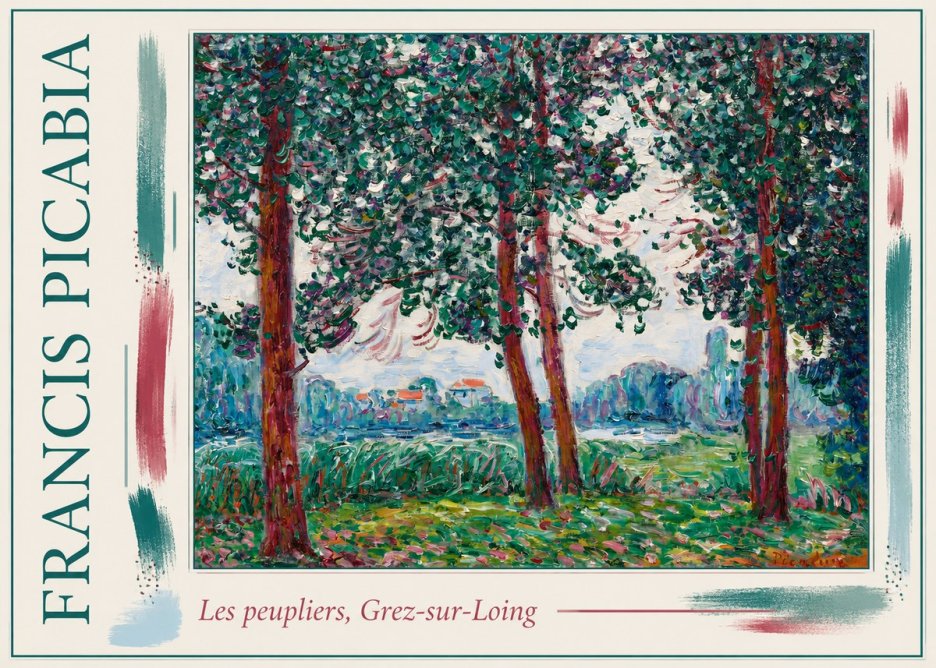 Francis Picabia Les Peupliers, Grez-sur-loing No1 - Poster