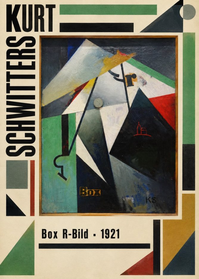 Kurt Schwitters Box R-bild No3 - Poster