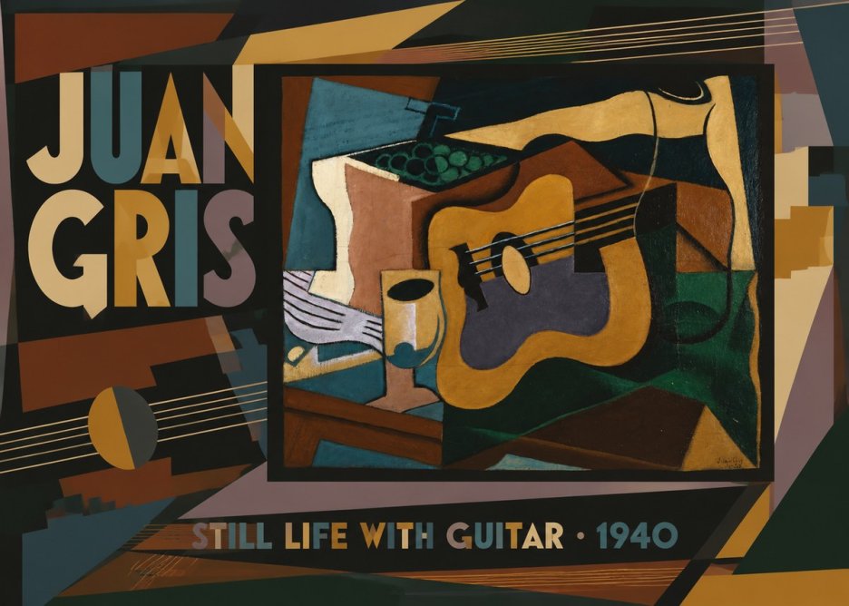 Juan Gris Still Life with Guitar No6 - Poster
